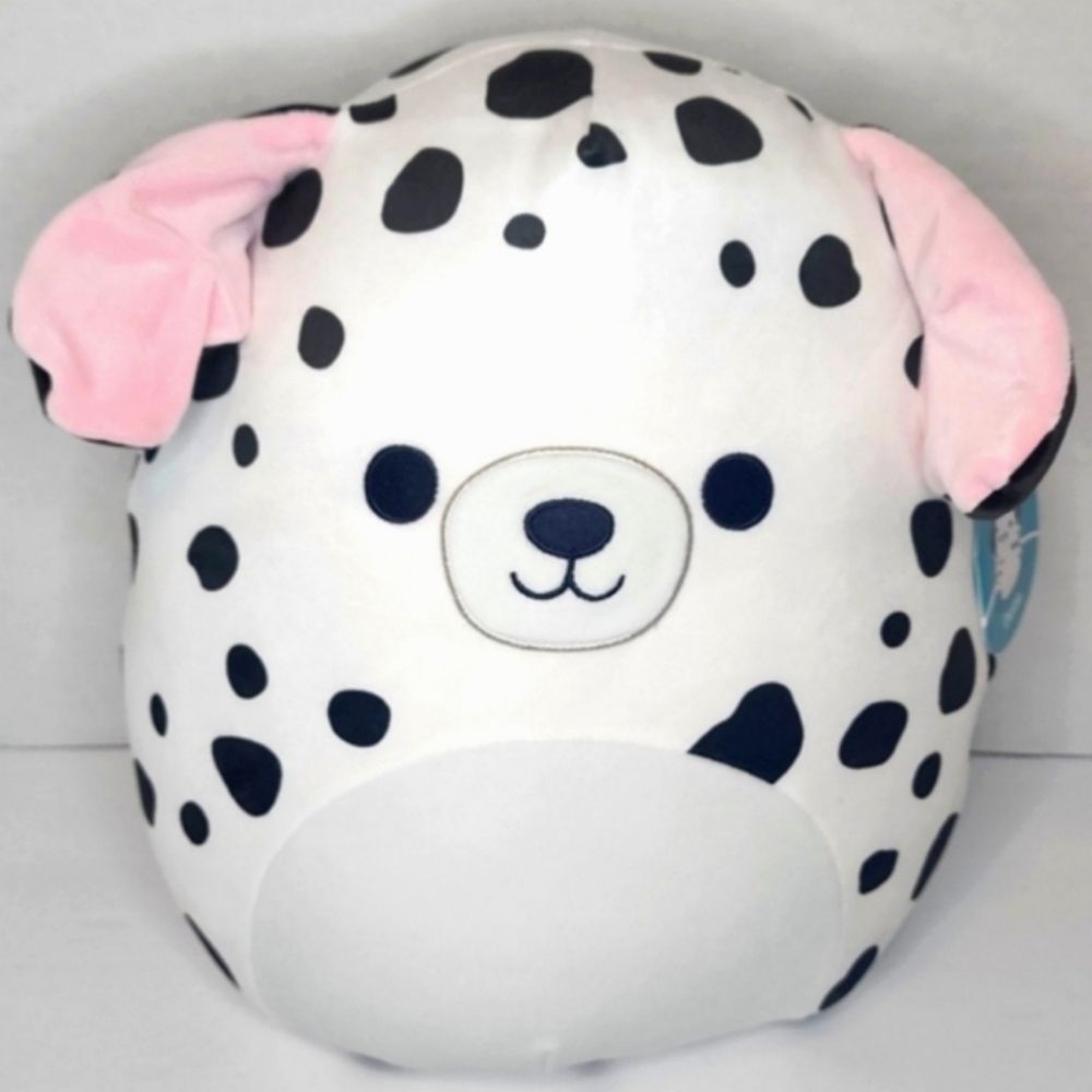 DUSTIN 🐶 12" Dalmation Dog w Pink Ears Original Squishmallow ☆ NWT ☆